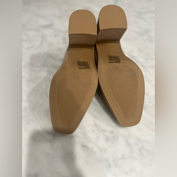 NEW Joie Wevenly Faux Suede Tan Loafers w/Square Toe & 3” Block Heel. Size 8! - Picture 4 of 5